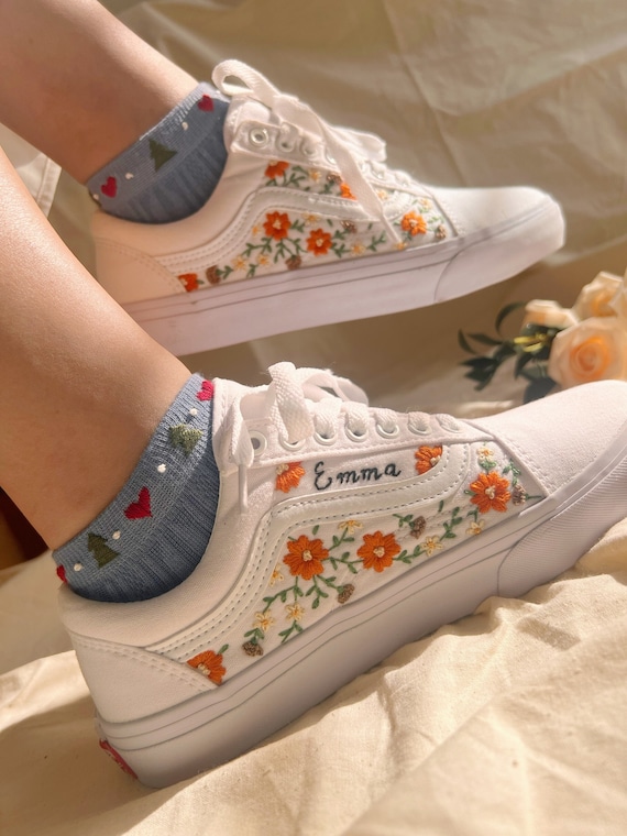 Custom clearance vans flowers