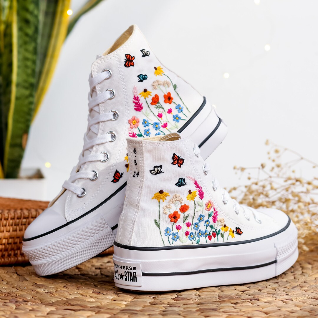 Flower girl converse sneakers hotsell