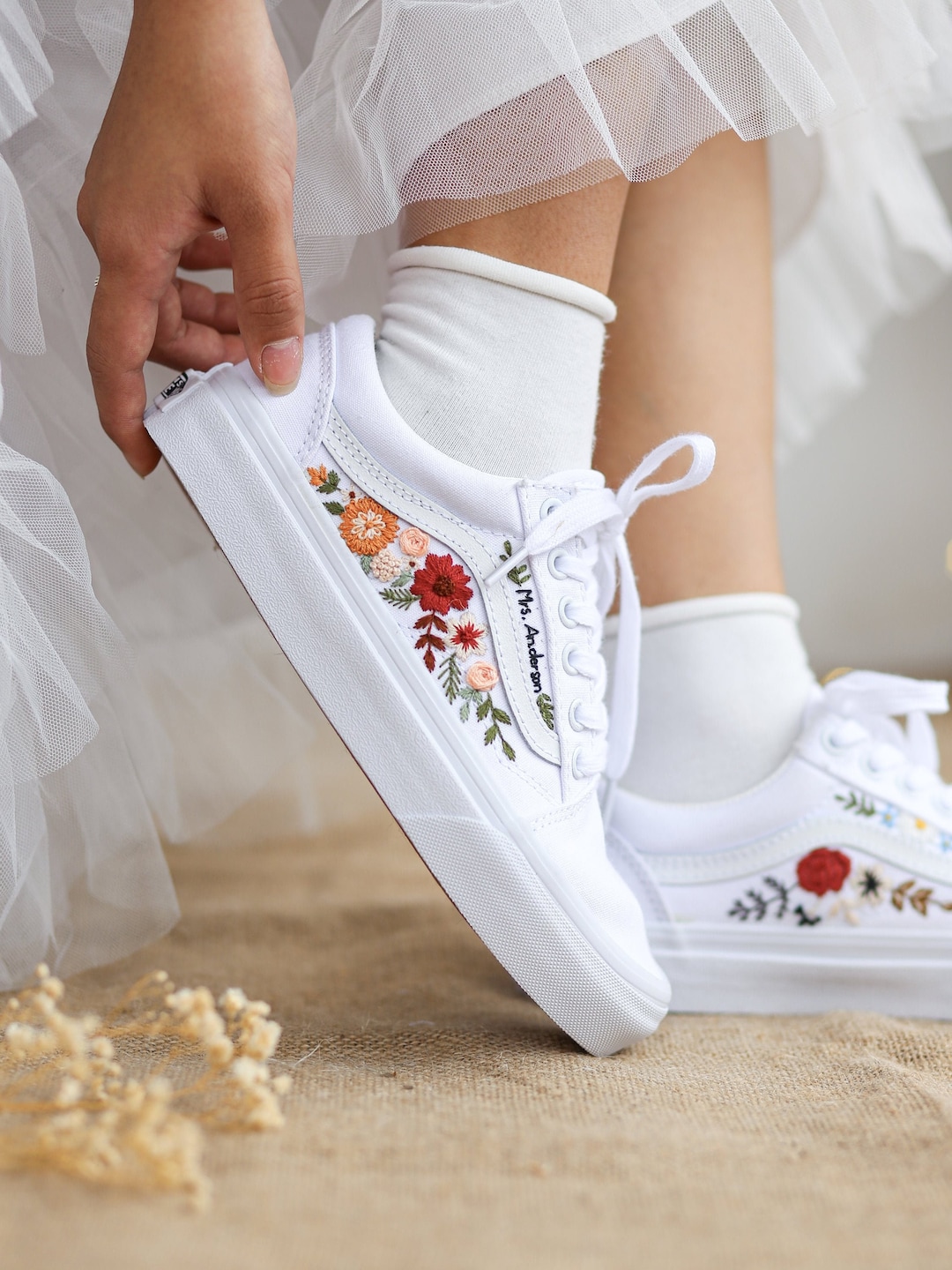 Embroidered vans uk hotsell