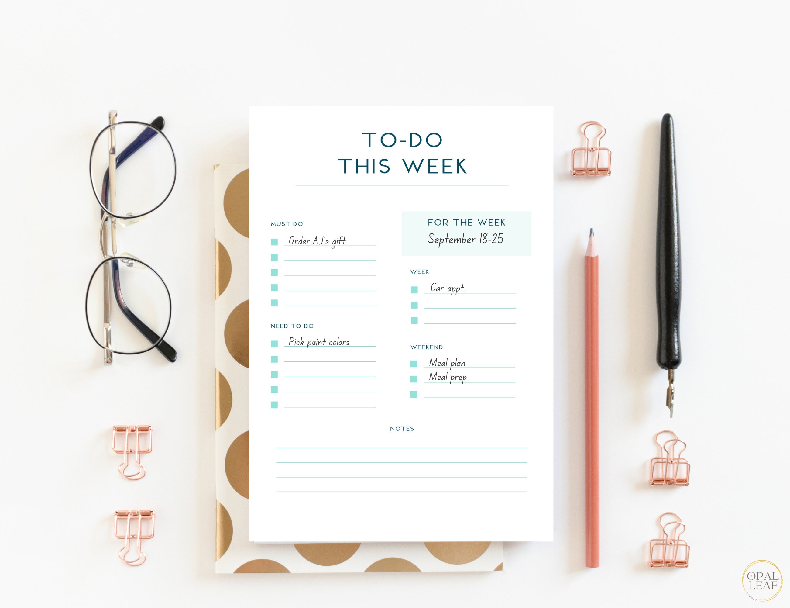 Mini Happy Planner Template, Printable Mini Planner Set, Inserts for ...
