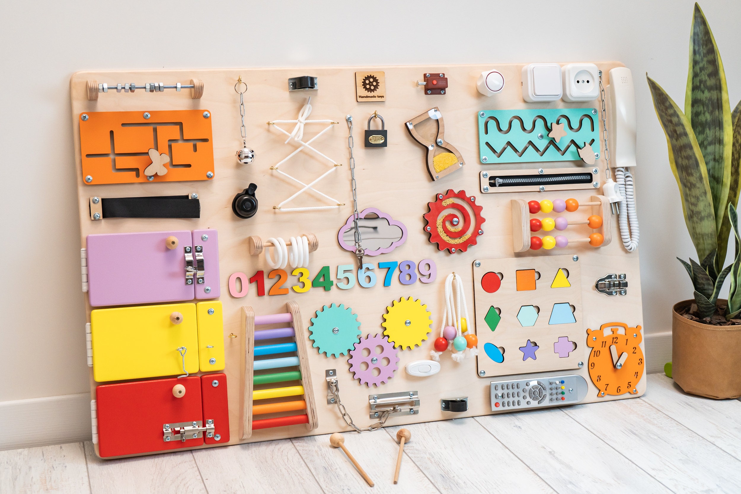 Montessori busyboard,Custom busy board for baby,Birthday present for t –  BusyBabyLV