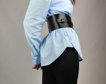 Wide Underbust Leather Corset Belt – Handmade Design - Etsy display picture 2