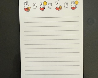 Miffy Notepad: Cute Note, 25 Sheet Stationery (4x6 in)