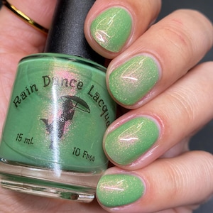 Green Shimmer Nail Polish- Pillars Of Adra