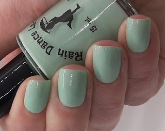 Mint Green Nails Etsy