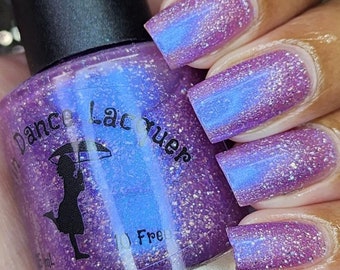 Lilac Purple Aurora Shimmer Nail Polish- The Art Of Illusion