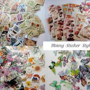 800 Pieces Vintage Ephemera Grab Bag - Junk journal, penpal, journaling, scrapbook, mini album, stickers, washi, paper
