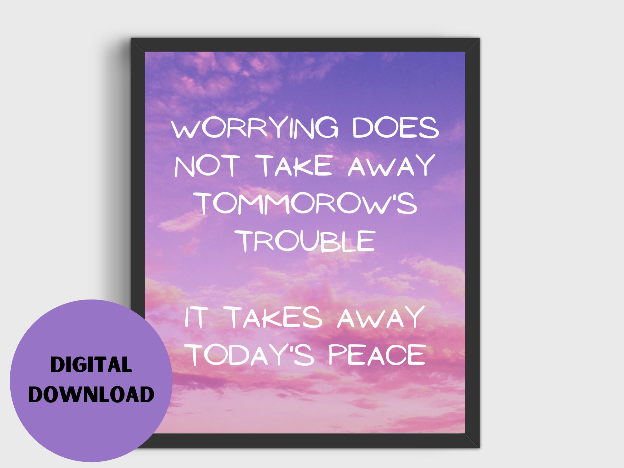 Positive Affirmation Wall Art Etsy