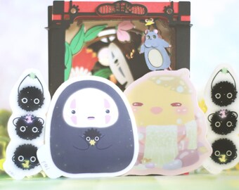 No Face Sticker | Soot Sticker | Anime Sticker | Holographic Sticker | Laptop Sticker | Hydroflask Water Bottle Sticker | Waterproof