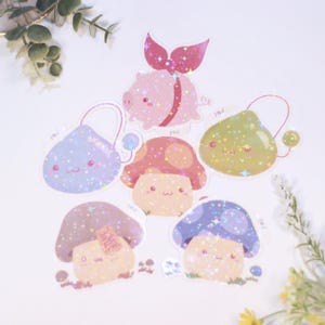 Maple Monsters | Die Cut Sticker | Waterproof | Anime | Kawaii Sticker | Holographic | Matte | Laptop Hydroflask Water Bottle | RPG Game