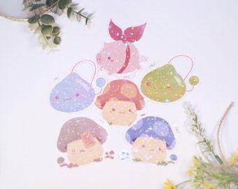 Maple Monsters | Die Cut Sticker | Waterproof | Anime | Kawaii Sticker | Holographic | Matte | Laptop Hydroflask Water Bottle | RPG Game