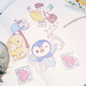 Poke Mail | Die Cut Sticker - Waterproof | Water bottle Stickers | Laptop Decals | Cartoon Sticker | Cute Sticker | Anime | Matte or Holo