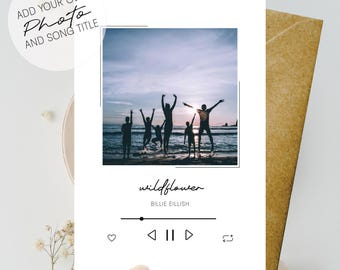 Custom Photo Card 4x6, Personalized Greeting Card for Birthday, Anniversary, Boyfriend/Girlfriend Love Card, Create your own Photo Card