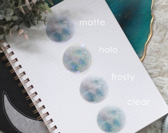 Moon Sticker | Die Cut Stickers - Bullet Journal Stickers, Planner Stickers, Scrapbook Stickers, Moon Sticker Pack, Holo Sticker
