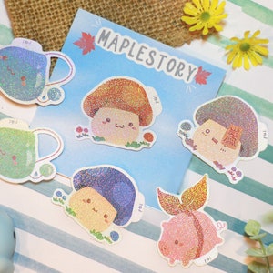 Maple Monsters | Die Cut Sticker - Bullet Journal Stickers, Planner Stickers, Scrapbook Stickers, Kawaii Stickers, Anime, Game, Waterproof