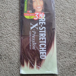Outre Pre-Stretched Ultra 100% KANEKALON BRAID XPRESSION 1 pack ( 3 Bundles) 52&quot;.