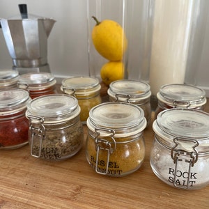 Custom Jar labels, Spice Labels, minimalist jar labels, Vinyl decal labels, for Pantry, Kitchen, Larder, Bottles, Jars, Personalised