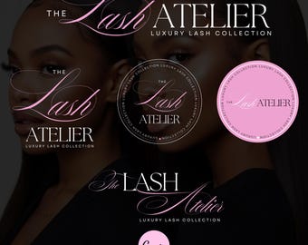 5 Logo Design Set, Logo Template, Lash Logo, Hair Logo, DIY Beauty Logo, MUA Makeup Logo, Nails Logo, Braid Logo, Premade Logo