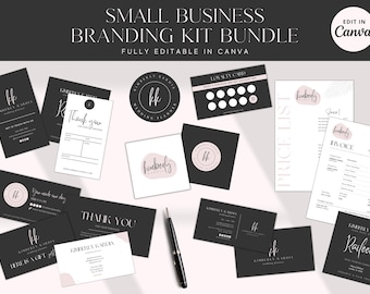 Apothecary Business Branding Kit: Editable Canva Templates