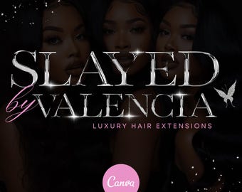 Bling Logo, DIY Beauty Logo Template, Hair Logo, Lash Logo, MUA Makeup Logo, Nails Logo, Braid Logo