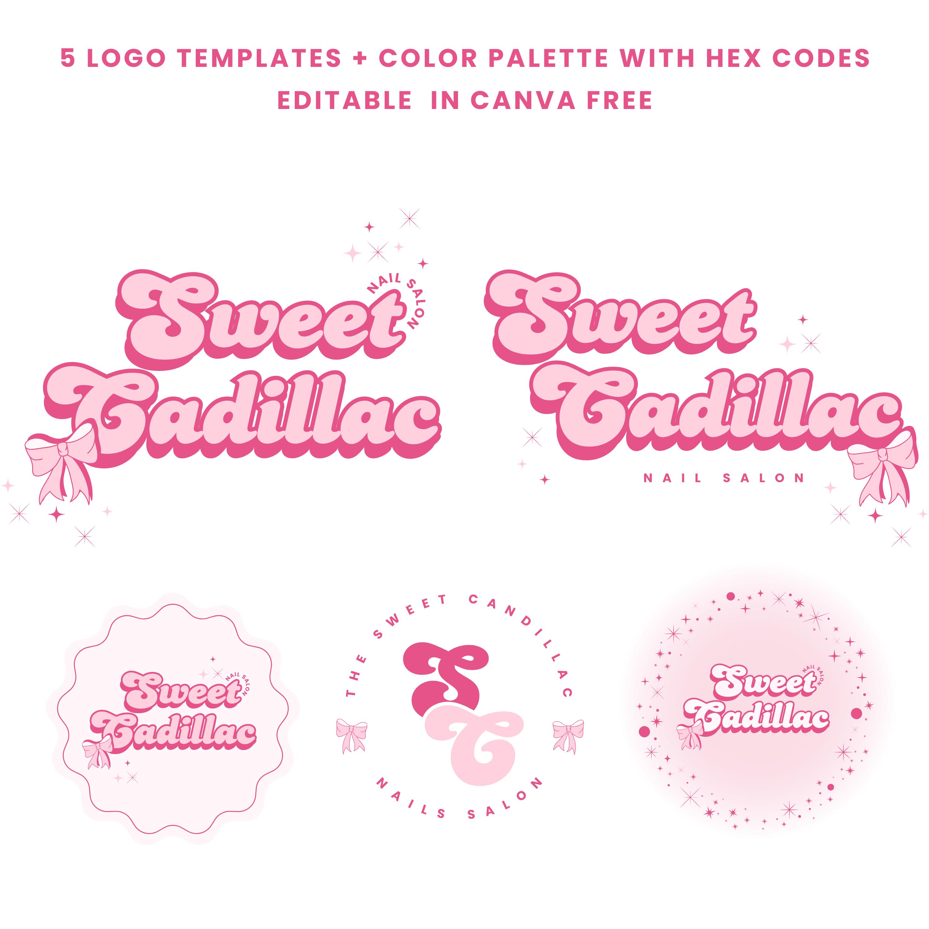 customize 12,310+ pink logo templates online - canva... Pink Logo Template Canva, Retro Coquette Ribbon Logo, DIY Editable ...
