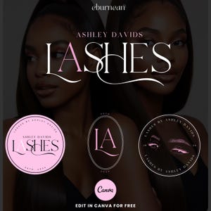 DIY Beauty Logo: Editable Canva Template for Salons & Boutiques (Digital Download)