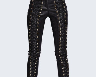 Leather Pants Women - Etsy