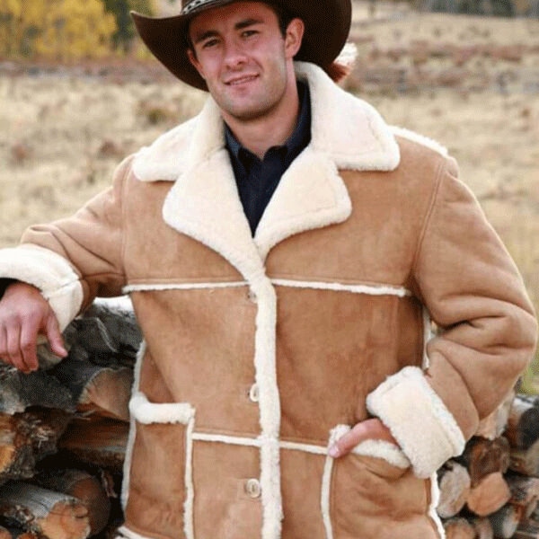 Marlboro Man Shearling Sheepskin Leather Jacket