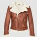 Women's Vintage Brown Real Leather Jacket – Cafe Racer Moto Biker Style, Distressed Finish (House Of Leather)