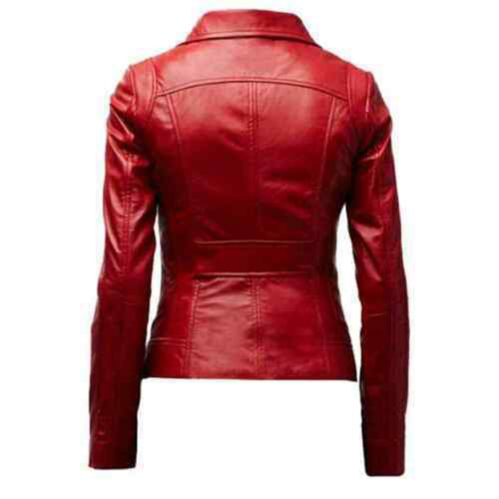 Women Leather Jacket Motorcycle Genuine Lambskin Slim Fit Etsy 7614