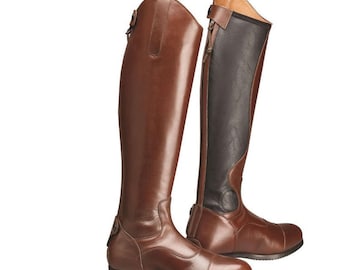 Horse Riding Real Leather Boot with customized Length / Long leather Boots