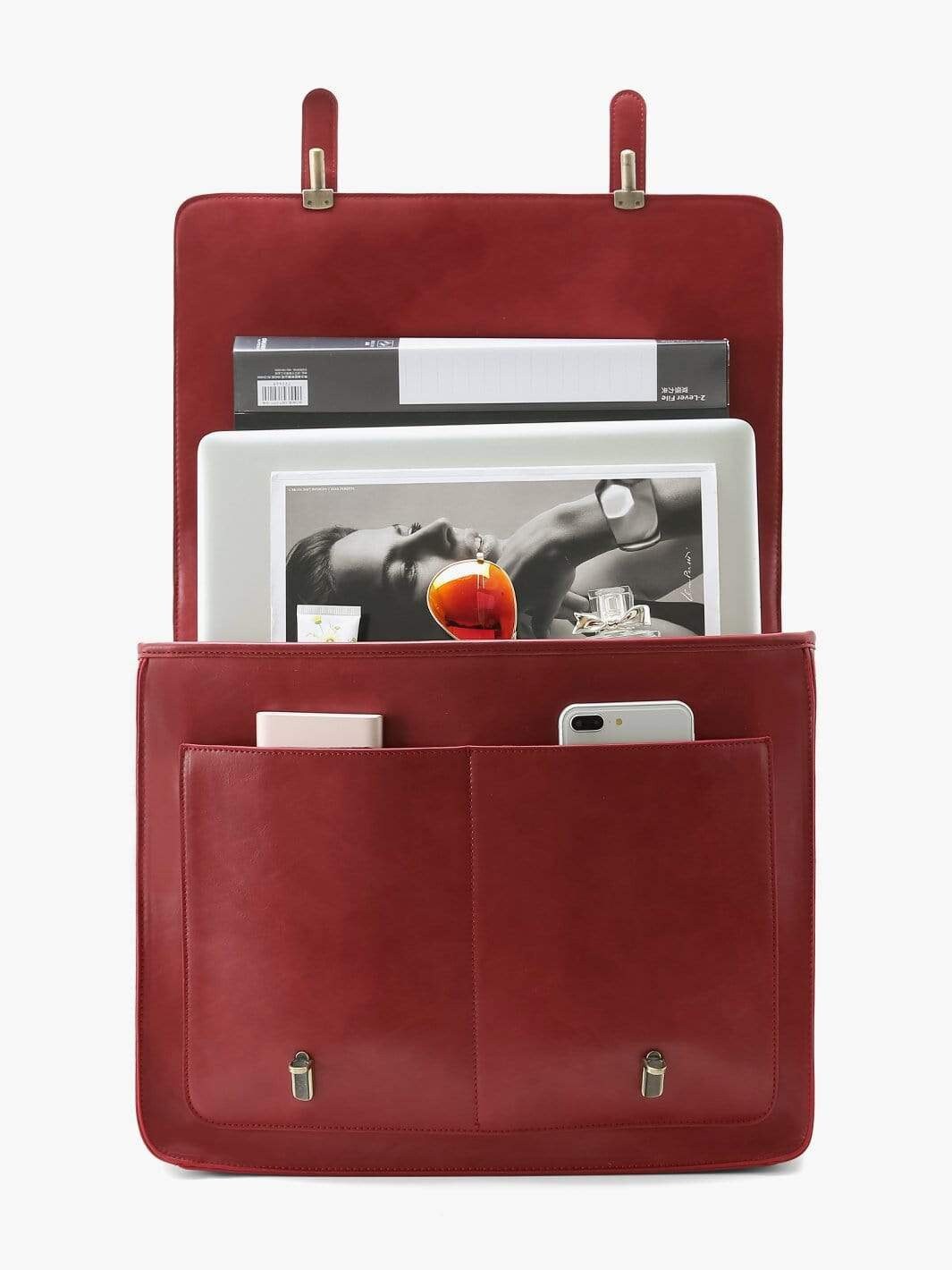 Women's Genuine Leather Briefcase Laptop Bag Etsy