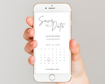 Save The Date Calendar Template, Edit With Canva, wedding invitation save the date template download, Calendar save our date