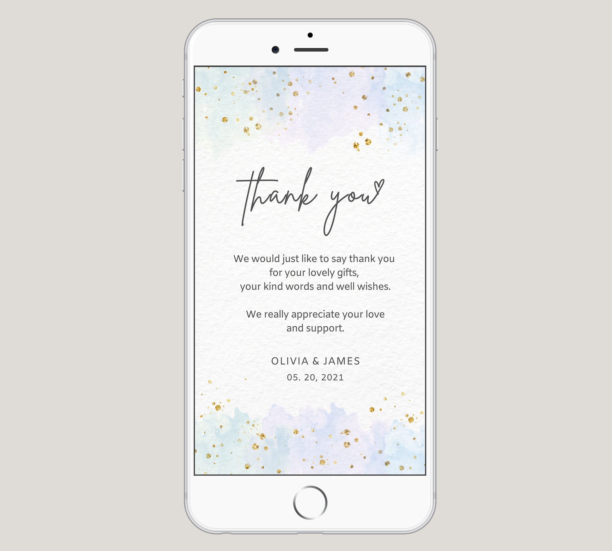 Electronic Signature Thank You Card