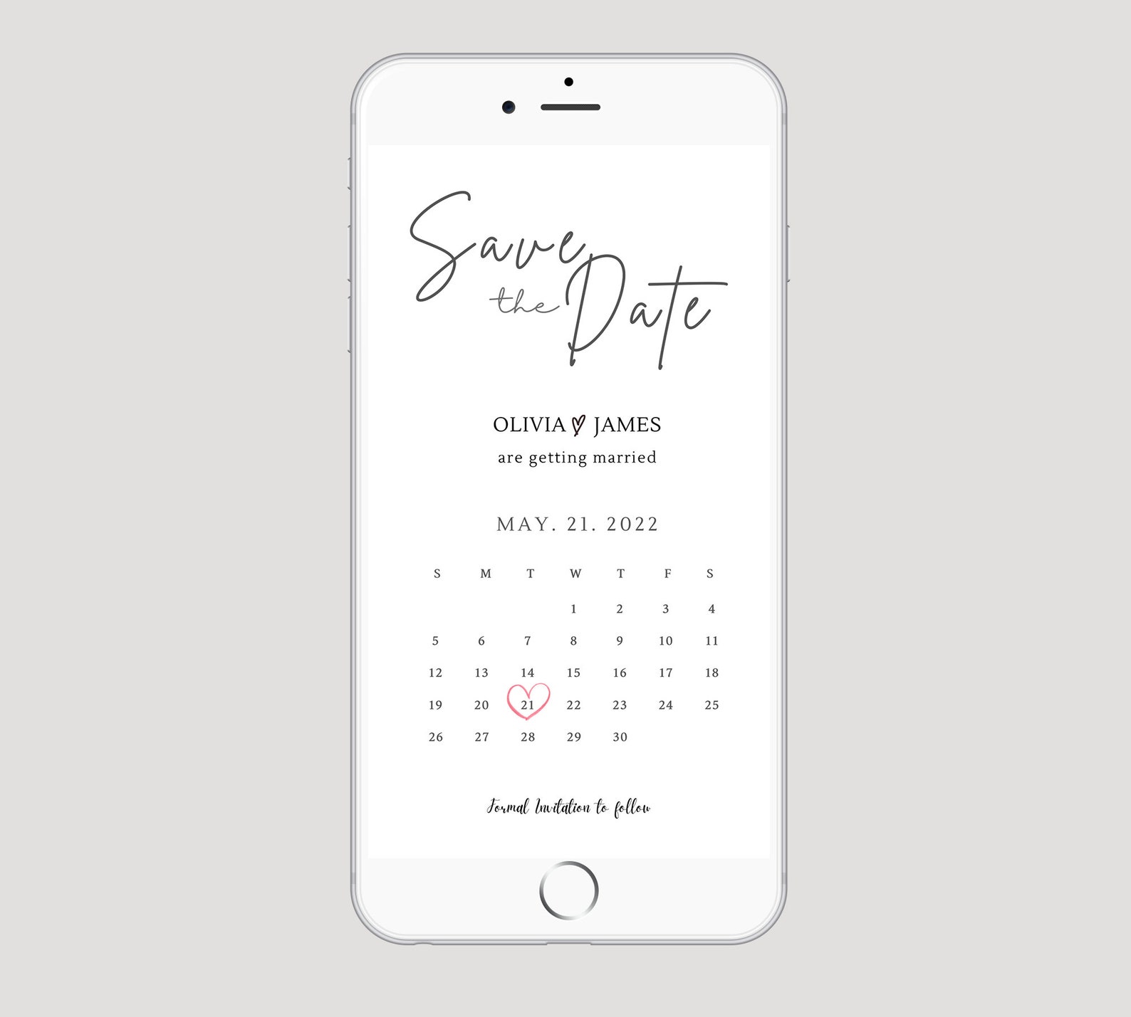 Save the Date Calendar Template Edit With Canva Wedding Etsy