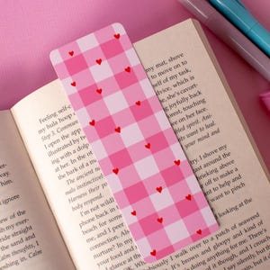 Hartkaart bladwijzer, leesgrage accessoires, schattige milieuvriendelijke bladwijzers, handgemaakte paginabeveiliging, lentebladwijzer, leesgrage cadeau, cadeau boekenliefhebber