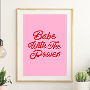 Babe With The Power Print, Labyrinth Poster, David Bowie Print, Typography Print, Movie Film Print