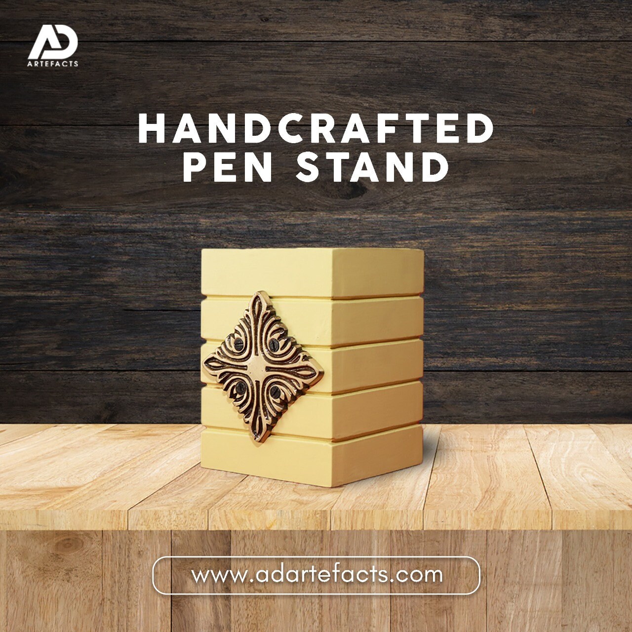 Handcarved Penstand Decorative pen stand Etsy