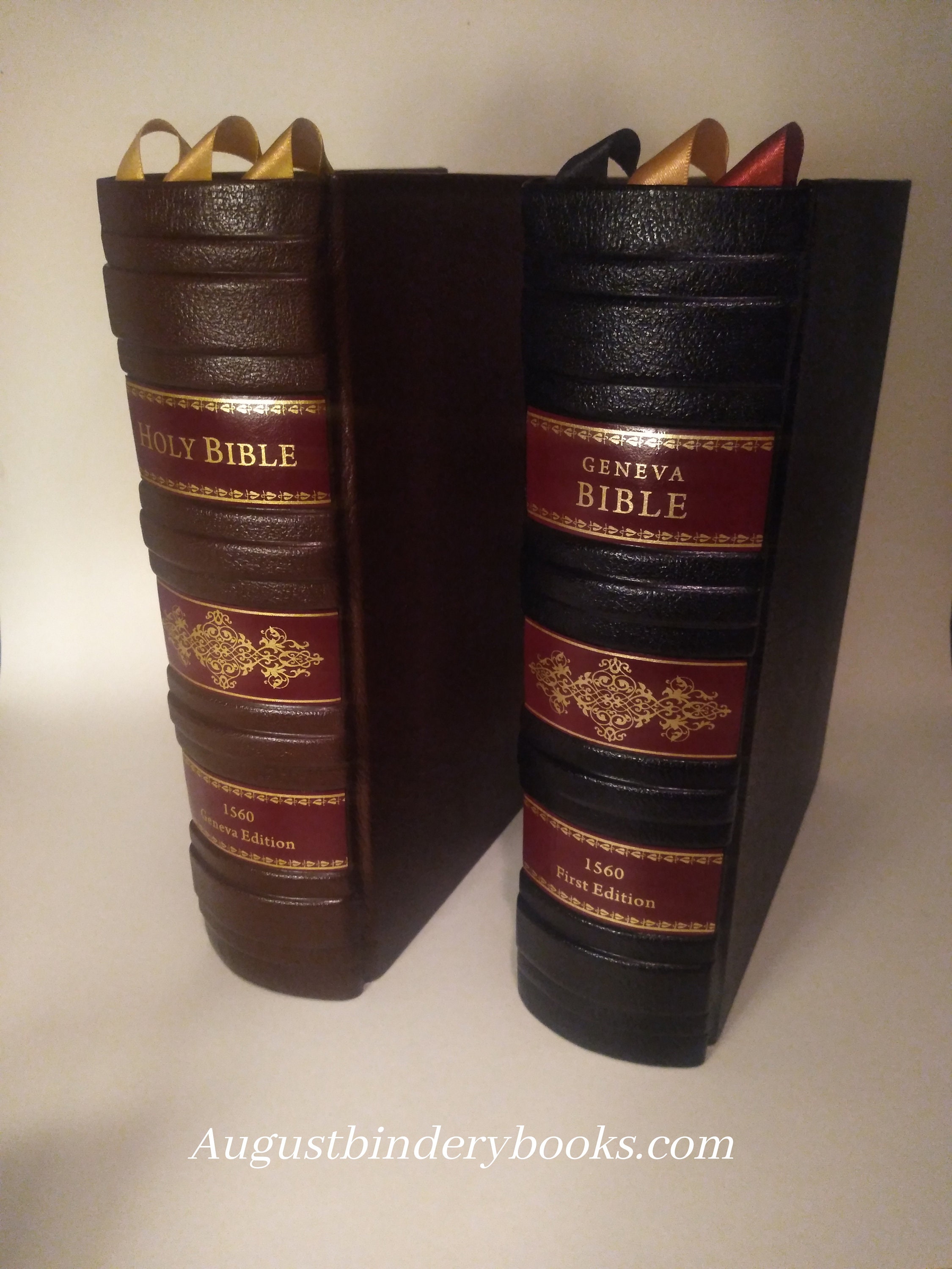 Leather reproduction 1560 Geneva Bible 