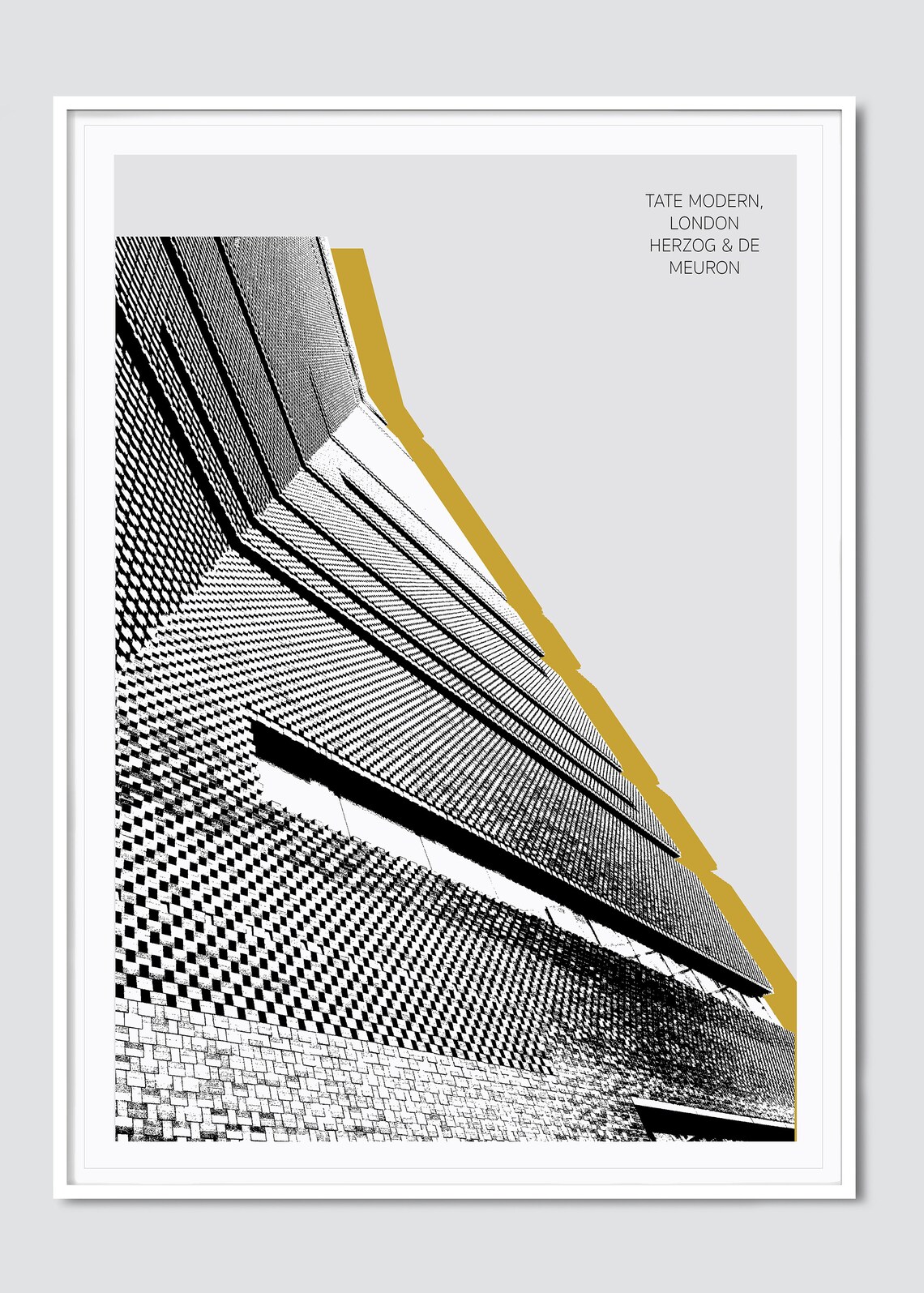 Tate Modern London Poster Print Abstract London Prints Etsy