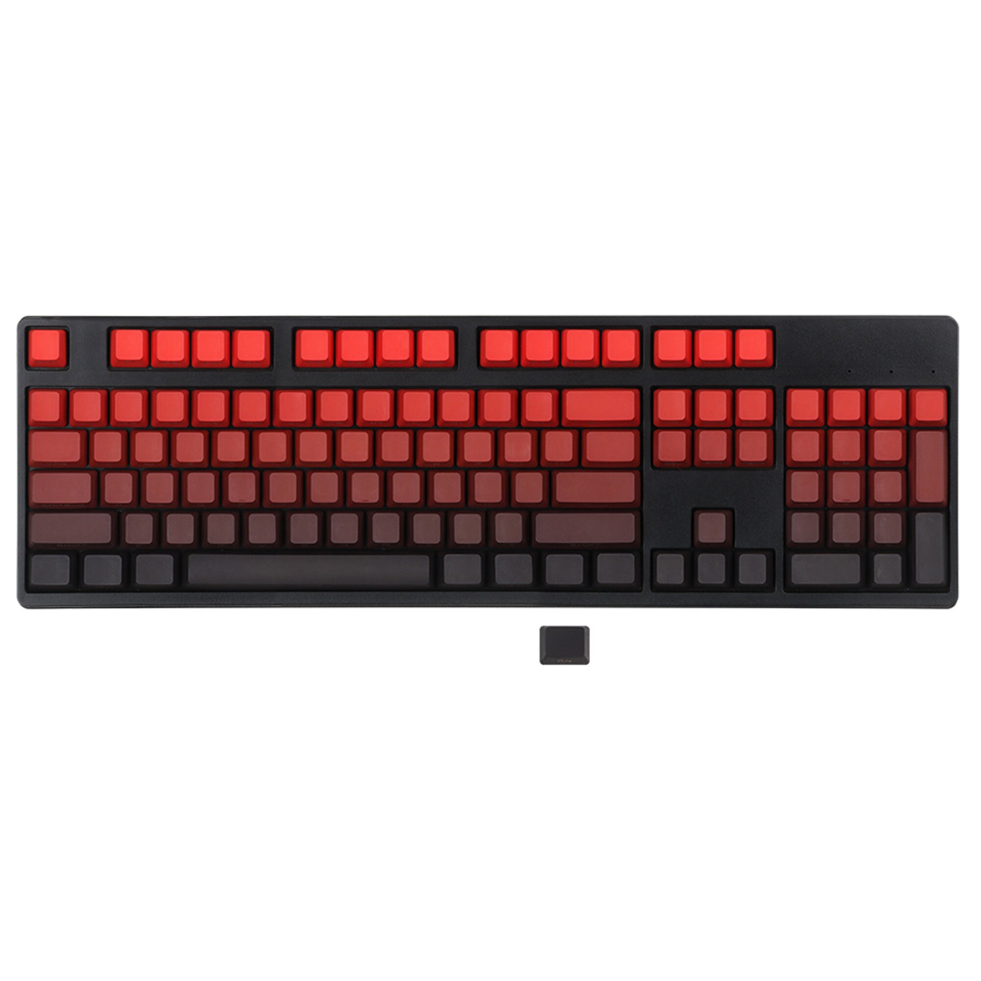 Red and Black Gradient Keycap Set OEM Height Can Transmit Etsy