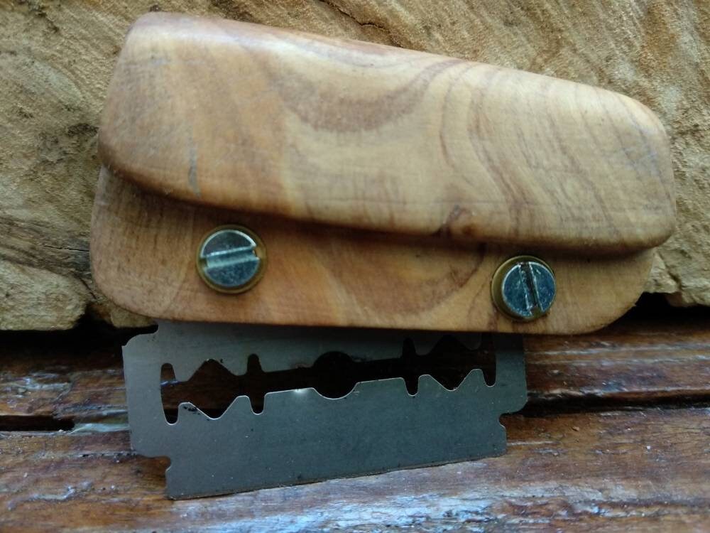 Dough scoring bread knife. Blade holder. Baker razor blade Etsy