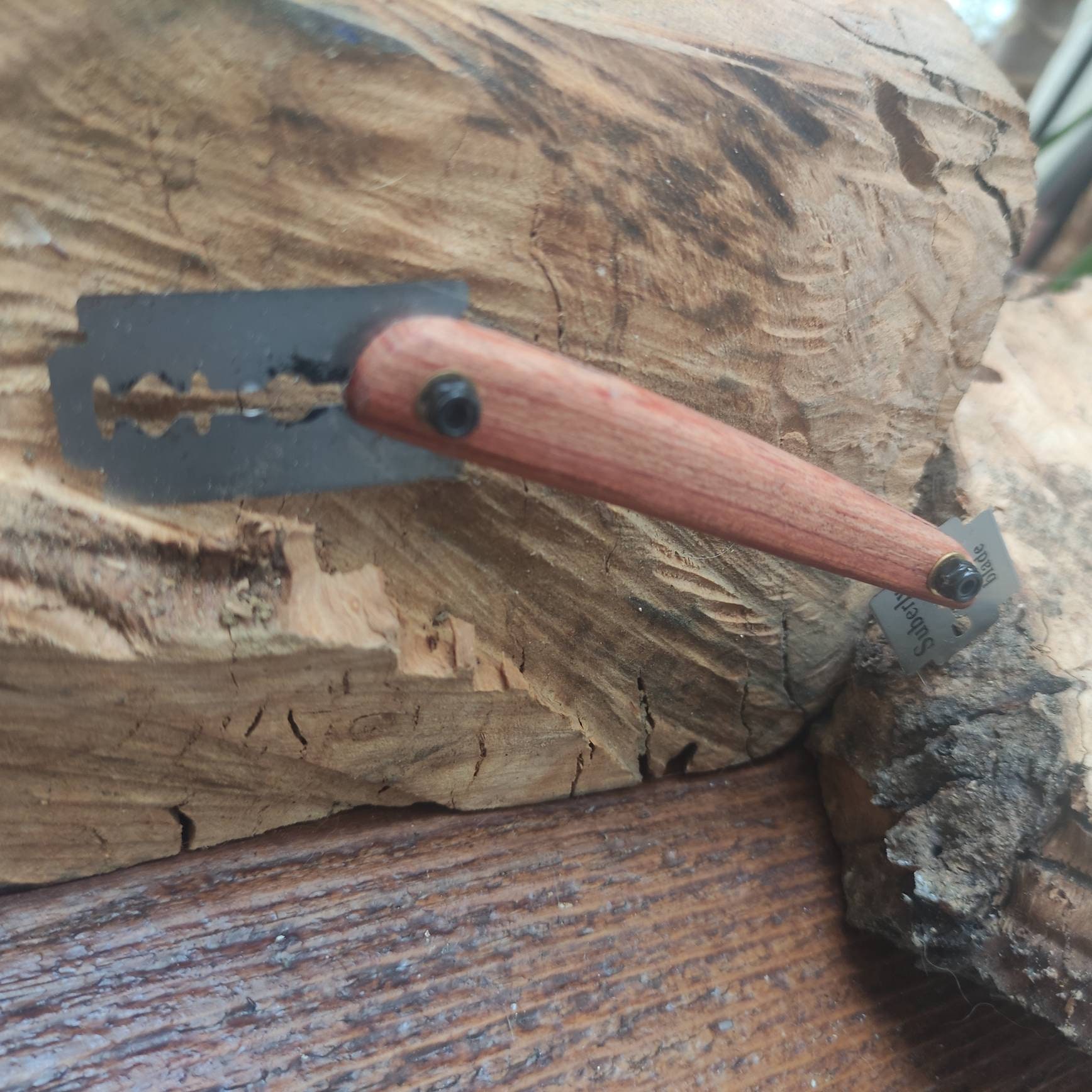Dough scoring bread knife. Blade holder. Baker razor double Etsy