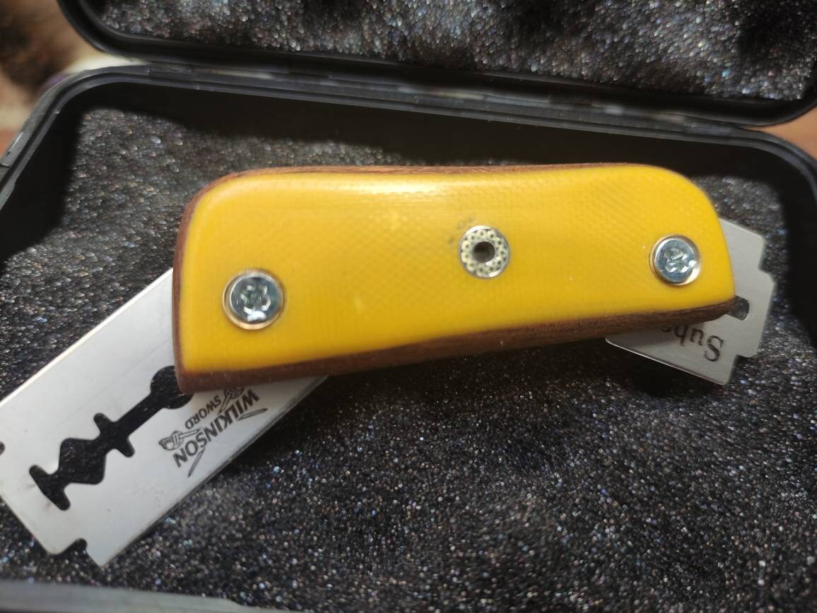 Dough Scoring Bread Knife. Blade Holder. Baker Razor Double Blade