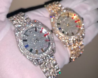 rolex watch iced out