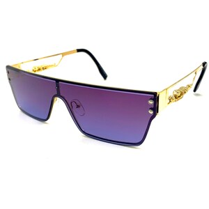Vintage Buffs Gold Panther Jaguar Rahmen Luxus Retro Brille / Sonnenbrille