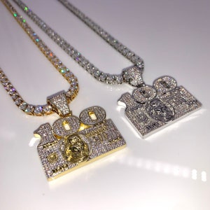 CEO Bill Stack CZ Hip Hop Iced Out Pendant