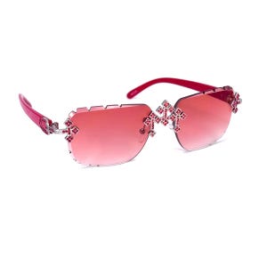 Óculos de sol Triple Cross ICED-OUT prata/vermelho – óculos de sol vermelhos marcantes
