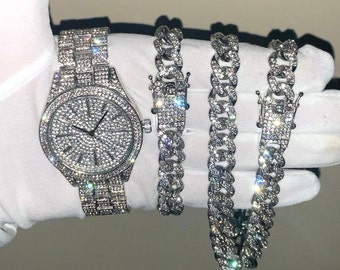 iced out mens watches
