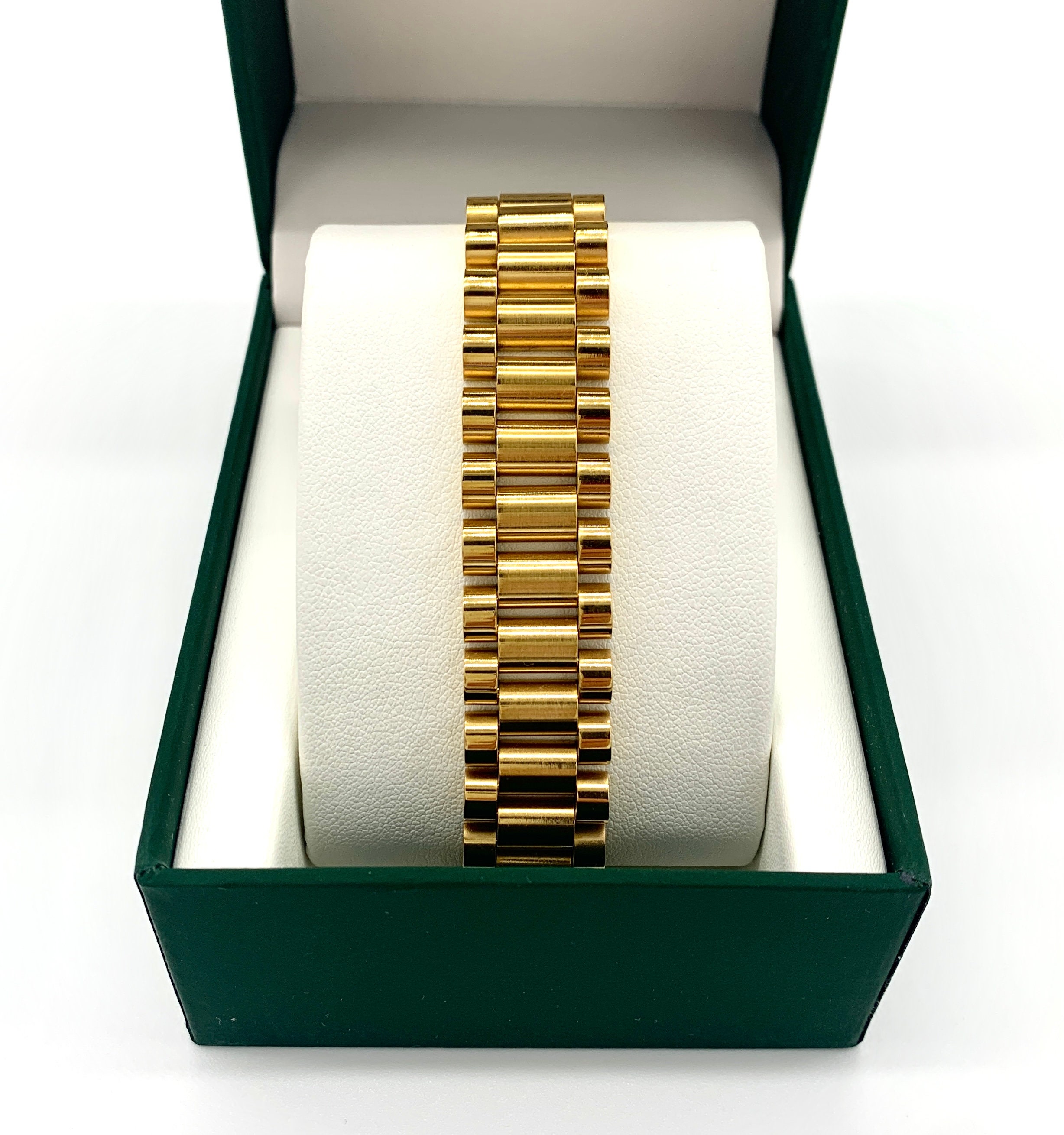 10K Solid Yellow Gold Rolex Bracelet 10.0mm 8-9 Chain Link - Etsy